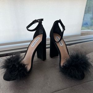 Steve Madden Feather Strappy Heels